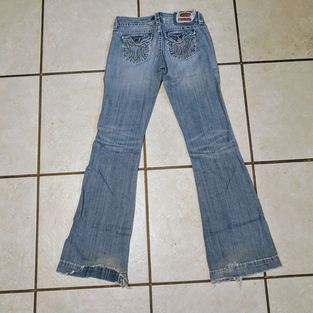 Mek Miss Me Jeans Demin extra long flare - Picture 4 of 6